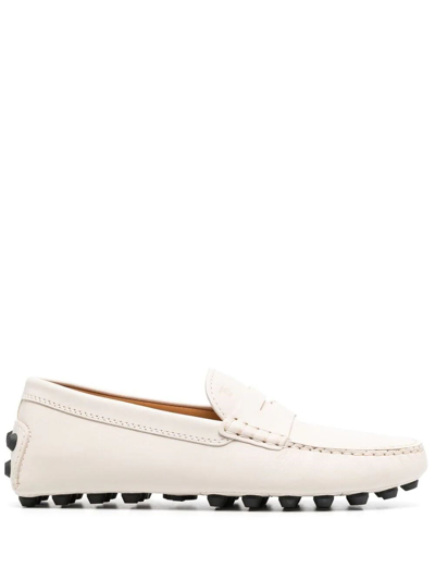 Tod's Gommino Driving Shoes In White