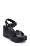 Karl Lagerfeld Kiana Platform Sandal In Black