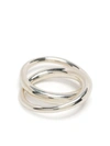 Maor Duo Nerk Polished-finish Ring In Silver