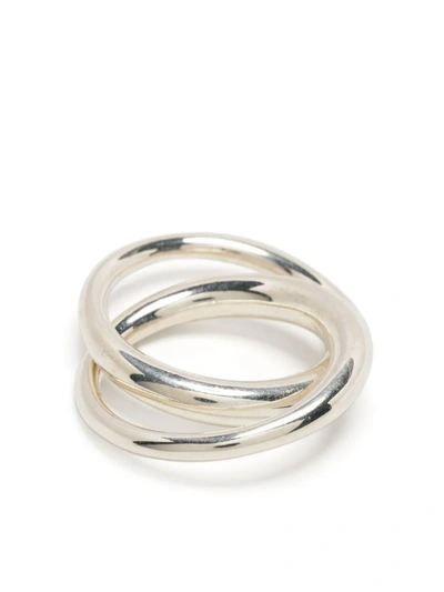 Maor Duo Nerk Polished-finish Ring In Silver