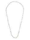 MAOR MAOR SICAR NECKLACE IN OXIDIZED SILVER WITH WHITE PEARLS