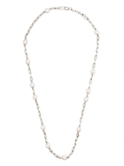 Maor Sicar Pearl-embellished Necklace In Silver