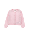 Monnalisa Cotton Cardigan In Rosa Fairy Tale