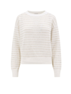 BRUNELLO CUCINELLI BRUNELLO CUCINELLI STRIPED CREWNECK SWEATER