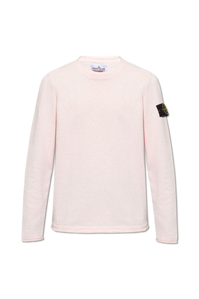 STONE ISLAND STONE ISLAND LOGO PATCH CREWNECK JUMPER