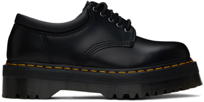 DR. MARTENS' BLACK 8053 LEATHER PLATFORM DERBYS