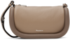 JW ANDERSON TAUPE BUMPER-12 LEATHER CROSSBODY BAG