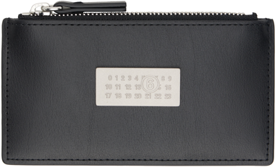 Mm6 Maison Margiela Black Numeric Wallet In T8013 Black