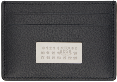 Mm6 Maison Margiela Black Numeric Card Holder