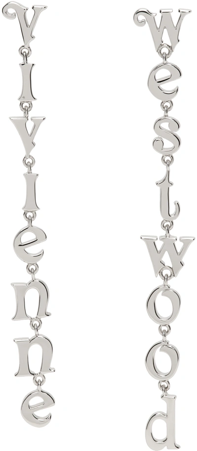 Vivienne Westwood Silver Raimunda Earrings In P019 Platinum