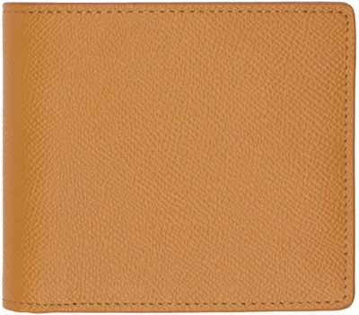 Maison Margiela Orange Four Stitches Wallet In T2336 Mustard