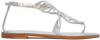 SOPHIA WEBSTER SILVER BUTTERFLY SANDALS