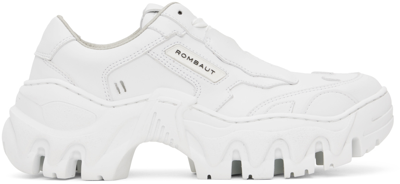 Rombaut White Boccaccio Ii Low Trainers In White Future Leather