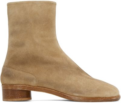 Maison Margiela Tan Tabi Boots In T2279 Medal Bronze