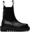 TOGA VIRILIS SSENSE EXCLUSIVE BLACK CHELSEA BOOTS