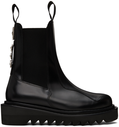 Toga Virilis Ssense Exclusive Black Chelsea Boots In Black 16363