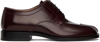 MAISON MARGIELA BURGUNDY TABI OXFORDS