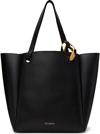 JW ANDERSON BLACK JWA CORNER LEATHER TOTE