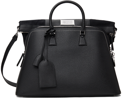 Maison Margiela Xl Classique Leather Tote Bag In Black