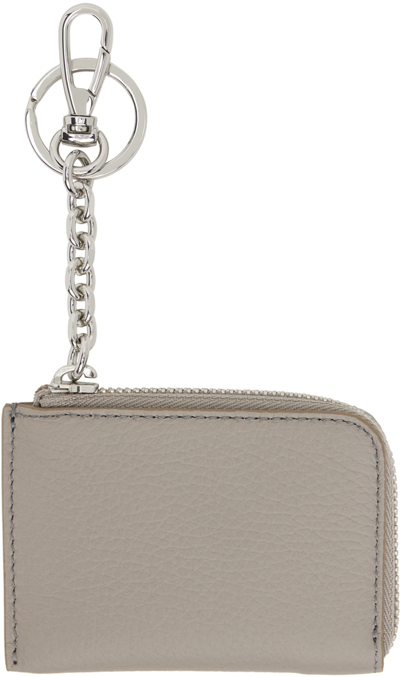 Maison Margiela Taupe Keyring Wallet In T8135 Smoke