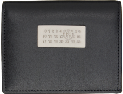 Mm6 Maison Margiela Black Numeric Wallet In T8013 Black