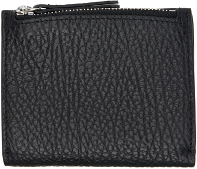 Maison Margiela Black Four Stitches Wallet In T8013 Black