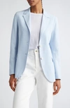 ELEVENTY ELEVENTY TEXTURED LINEN BLEND BLAZER