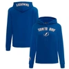 Pro Standard Blue Tampa Bay Lightning Classic Chenille Pullover Hoodie In Blue