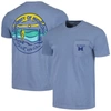 Image One Navy Michigan Wolverines Circle Scene Comfort Colors T-shirt In Navy