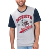 G-III SPORTS BY CARL BANKS G-III SPORTS BY CARL BANKS HEATHER GRAY NEW ENGLAND PATRIOTS BLACK LABEL T-SHIRT