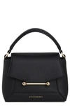 Strathberry Mosaic Nano Leather Top-handle Bag In Black