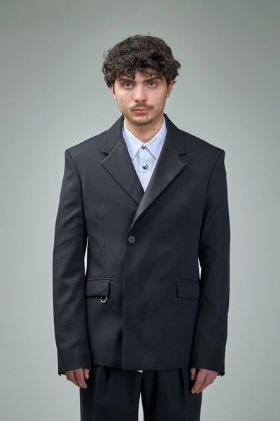 Jacquemus La Veste Melo Viscose Jacket In Dark Navy