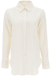 CLOSED CLOSED STRIPED COTTON WOOL SHIRT