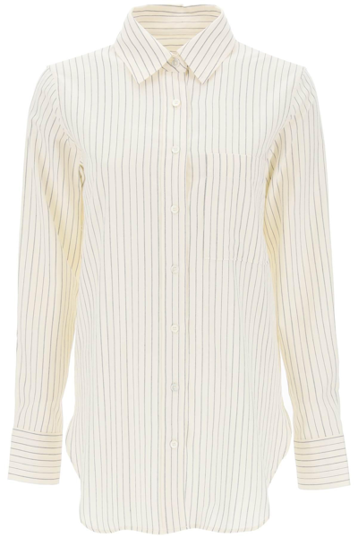 CLOSED CLOSED STRIPED COTTON WOOL SHIRT