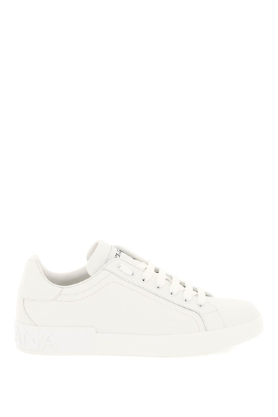 Dolce & Gabbana Portofino Sneakers Men In White