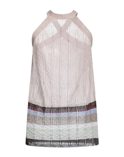 Missoni Woman Top Blush Size 6 Viscose, Polyester, Polyamide, Metal In Pink