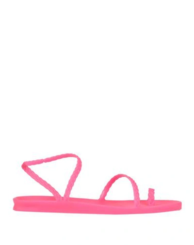 Ancient Greek Sandals Woman Thong Sandal Fuchsia Size 11 Rubber In Pink