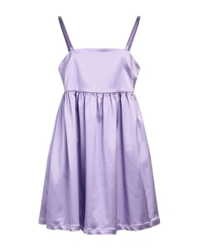 Semicouture Woman Mini Dress Mauve Size 2 Acetate, Polyamide, Elastane In Purple