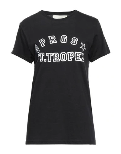 5 Progress Woman T-shirt Black Size Xl Cotton In Black