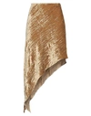Petar Petrov Asymmetric Crinkled-velvet Midi Skirt In Beige