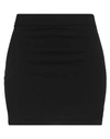 Blossom Woman Mini Skirt Black Size M Rayon, Polyester