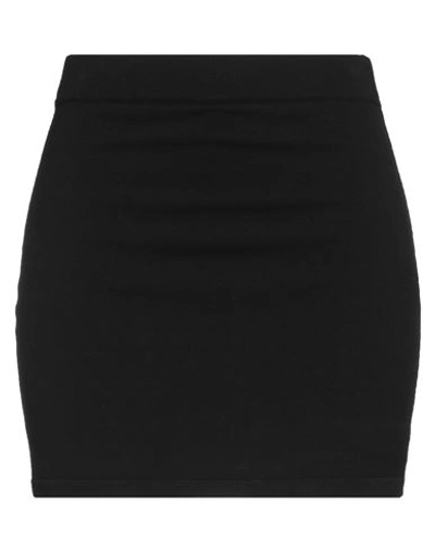 Blossom Woman Mini Skirt Black Size M Rayon, Polyester