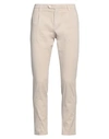 Yan Simmon Man Pants Beige Size 34 Cotton, Elastane