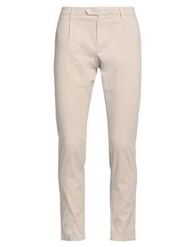 Yan Simmon Man Pants Beige Size 38 Cotton, Elastane