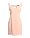 Cristinaeffe Woman Mini Dress Blush Size S Polyester, Elastane In Pink