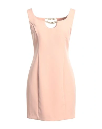 Cristinaeffe Woman Mini Dress Blush Size S Polyester, Elastane In Pink