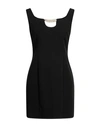 Cristinaeffe Woman Mini Dress Black Size M Polyester, Elastane