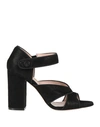 Nenette Woman Sandals Black Size 9 Soft Leather