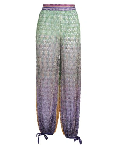 Missoni Woman Beach Shorts And Pants Light Green Size 2 Viscose, Polyester, Polyamide