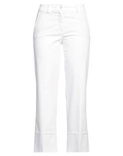 Seductive Woman Pants White Size 16 Lyocell, Cotton, Elastane